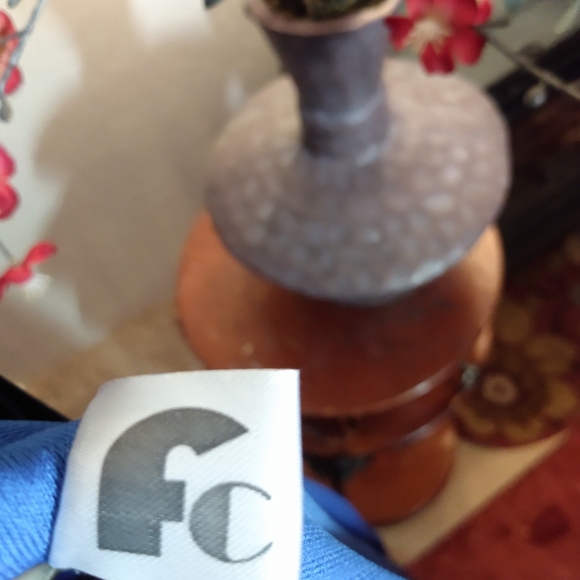 FC Sz M blue sundress with circle cut out waist empire NWOT - Picture 7 of 8